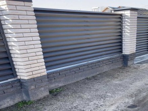 Забор жалюзи 38 метров фото цена под ключ