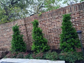 Кирпичный забор сплошной 12 метров фото в Симферополе