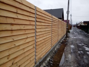 Деревянный забор елочка 150 метров фото в Симферополе