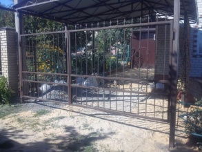 Решетчатые ворота распашные - пример 12 фото в Симферополе