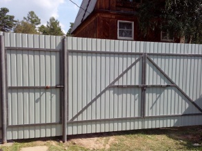 Забор с воротами и калиткой 100 метров фото в Симферополе