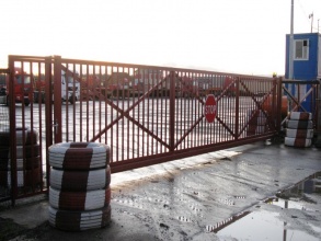 Решетчатые ворота откатные - пример 12 фото в Симферополе